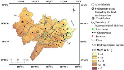 Hydrogeochemical characteristics of shallow groundwater and salinization evaluation in the coastal aquifers of Cangzhou, China